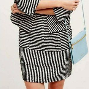 Anthropologie Harlyn Krista Boucle Striped Skirt